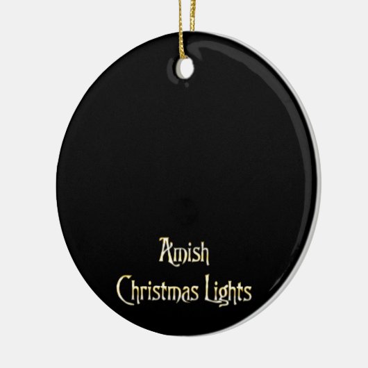 Amish kerstlampjes keramisch ornament (Links)