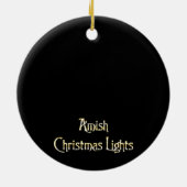 Amish kerstlampjes keramisch ornament (Achterkant)