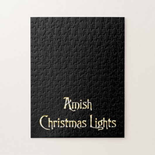 Amish kerstlampjes legpuzzel (Verticaal)