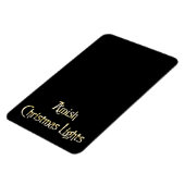 Amish kerstlampjes magneet (Linkerzijde)