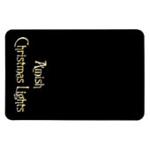 Amish kerstlampjes magneet (Horizontaal)