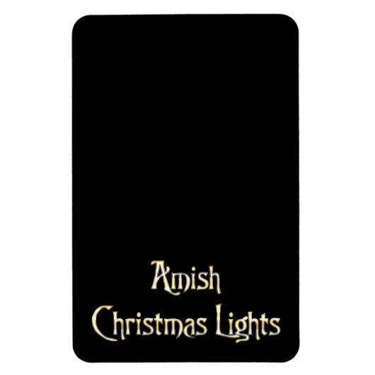 Amish kerstlampjes magneet (Verticaal)
