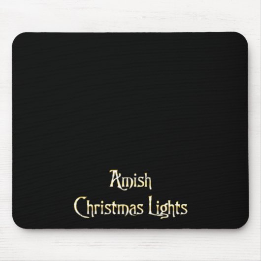 Amish kerstlampjes muismat (Voorkant)
