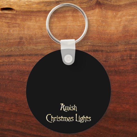 Amish kerstlampjes sleutelhanger (Voorkant)
