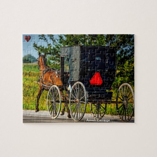 Amish koets legpuzzel (Horizontaal)
