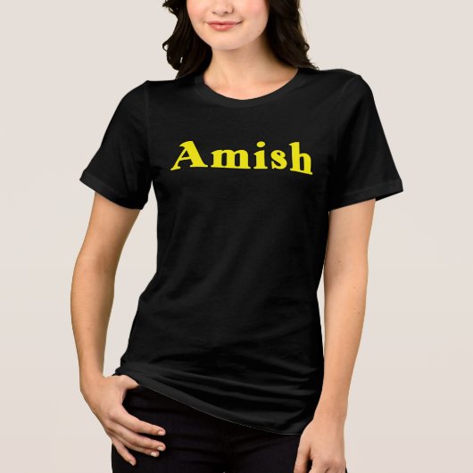 Amish Ladies Tri-Blend Shirt (Voorkant)