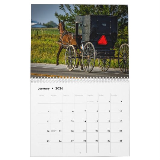 Amish Land 2020 Kalender (Jan 2026)
