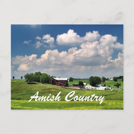Amish Land Briefkaart (Voorkant)
