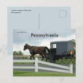 Amish Land in Lancaster Pennsylvania Briefkaart (Voorkant / Achterkant)