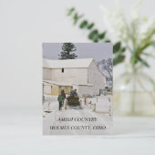 AMISH LAND, PROVINCIE HOLMES. Het briefkaart van (Staand voorkant)