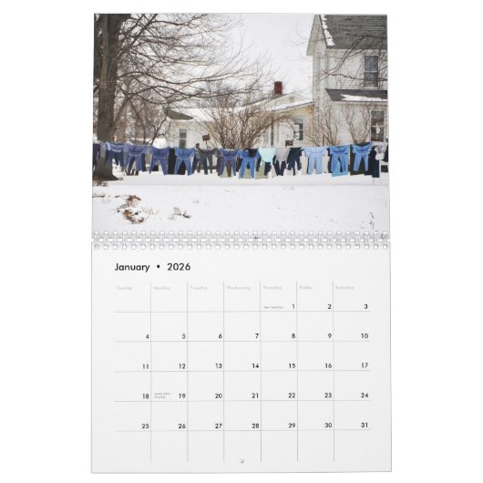 AMISH LAUNDRY 2017 KALENDER (Jan 2026)