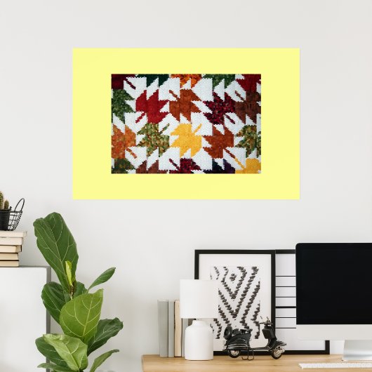 Amish Leaves Poster (Thuiskantoor)