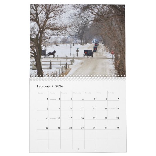 AMISH LIFE 2017 KALENDER (Feb 2026)