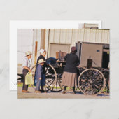 Amish Loading Buggy Briefkaart (Voorkant / Achterkant)