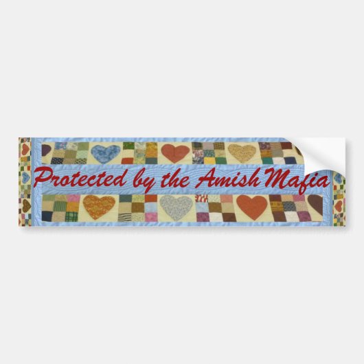 Amish Mafia Protection! Bumpersticker! Bumpersticker (Voorkant)