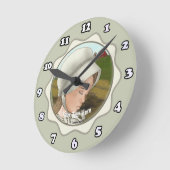 Amish meisje met muts ronde klok (Hoek)