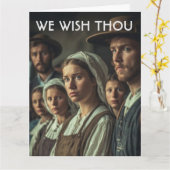 Amish Mennoniet grappige verjaardagskaart Kaart (Gele Bloem)