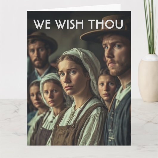Amish Mennoniet grappige verjaardagskaart Kaart (Voorkant)
