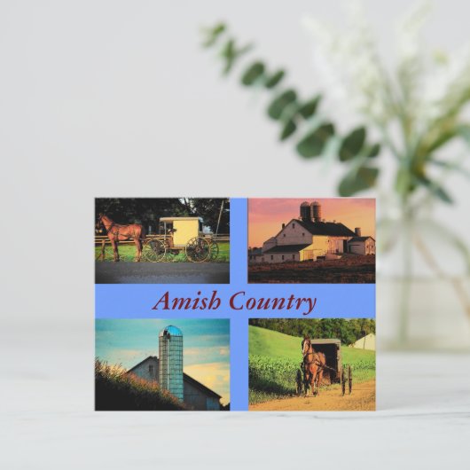 Amish Montage Briefkaart (Staand voorkant)