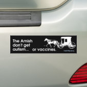 Amish No Autism Bumpersticker (Op auto)