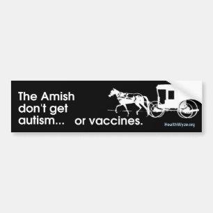 Amish No Autism Bumpersticker