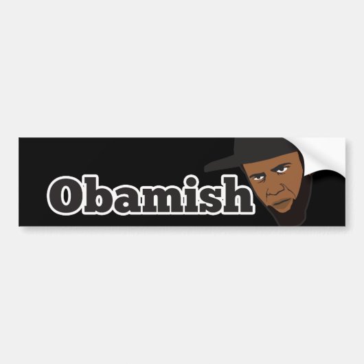 Amish Obama Bumpersticker (Voorkant)