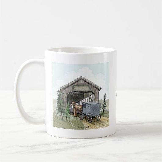 Amish Overdekte Brug Koffiemok (Links)