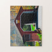 Amish overdekte brug. legpuzzel (Verticaal)