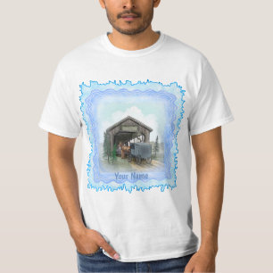 Amish Overdekte Brug T-shirt