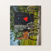 Amish Paard Brikje Indiana. Legpuzzel (Verticaal)