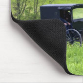 Amish paard en buggy bij Berlijn, Ohio. Muismat (Hoek)