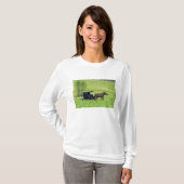 Amish paard en buggy bij Berlijn, Ohio. T-shirt (Voorkant volledig)