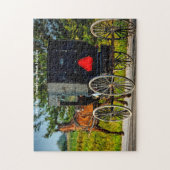 Amish Paard Kar Indiana. Legpuzzel (Verticaal)
