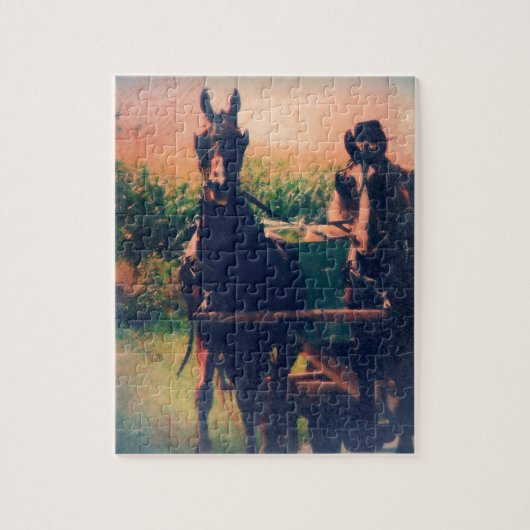 Amish Paardenteam Legpuzzel (Verticaal)