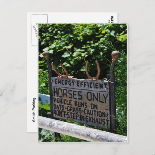 Amish Parking Briefkaart (Voorkant / Achterkant)