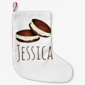 Amish Pennsylvania PA Dutch Foods Whoopie Pie Kleine Kerstsok (Voorkant)