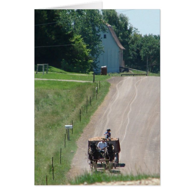 Amish Pinto-tekeningen op de weg (Voorkant)