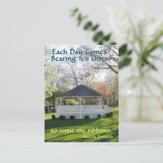 Amish Proverb Briefkaart (Staand voorkant)