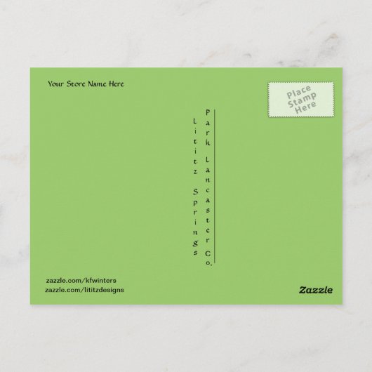 Amish Proverb Briefkaart (Achterkant)