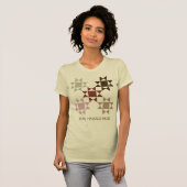 Amish Quilt Aangepaste bericht Graphic T-shirt (Voorkant volledig)