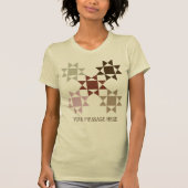 Amish Quilt Aangepaste bericht Graphic T-shirt (Voorkant)