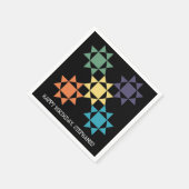 Amish Quilt Blocks Gepersonaliseerde Quilting Them Servet (Hoek)