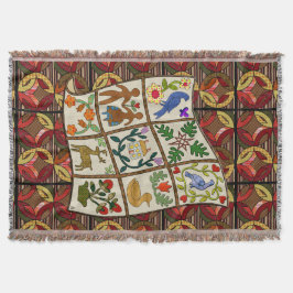 Amish Quilt-Lovers Feest in gezellige landenkleure Deken