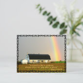 Amish Rainbow. Vrienden spreekwoord. Briefkaart (Staand voorkant)