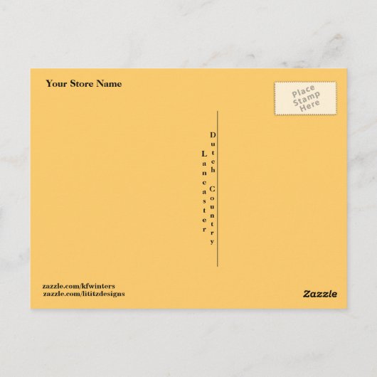 Amish Rainbow. Vrienden spreekwoord. Briefkaart (Achterkant)