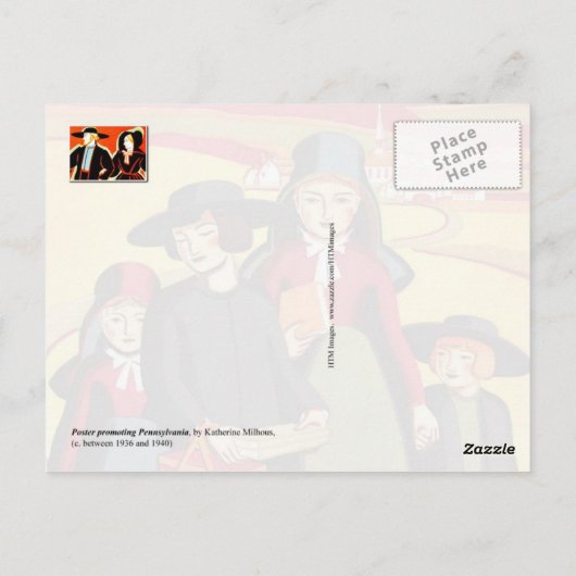 Amish & Rural Pennsylvania Briefkaart (Achterkant)