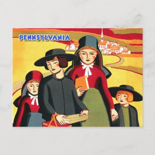 Amish & Rural Pennsylvania Briefkaart (Voorkant)