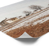 Amish schoolhuis afdruk poster (Hoek)