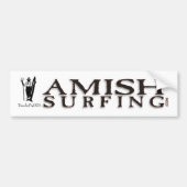 Amish Surfing Bumpersticker (Voorkant)