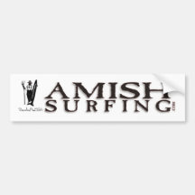 Amish Surfing Bumpersticker